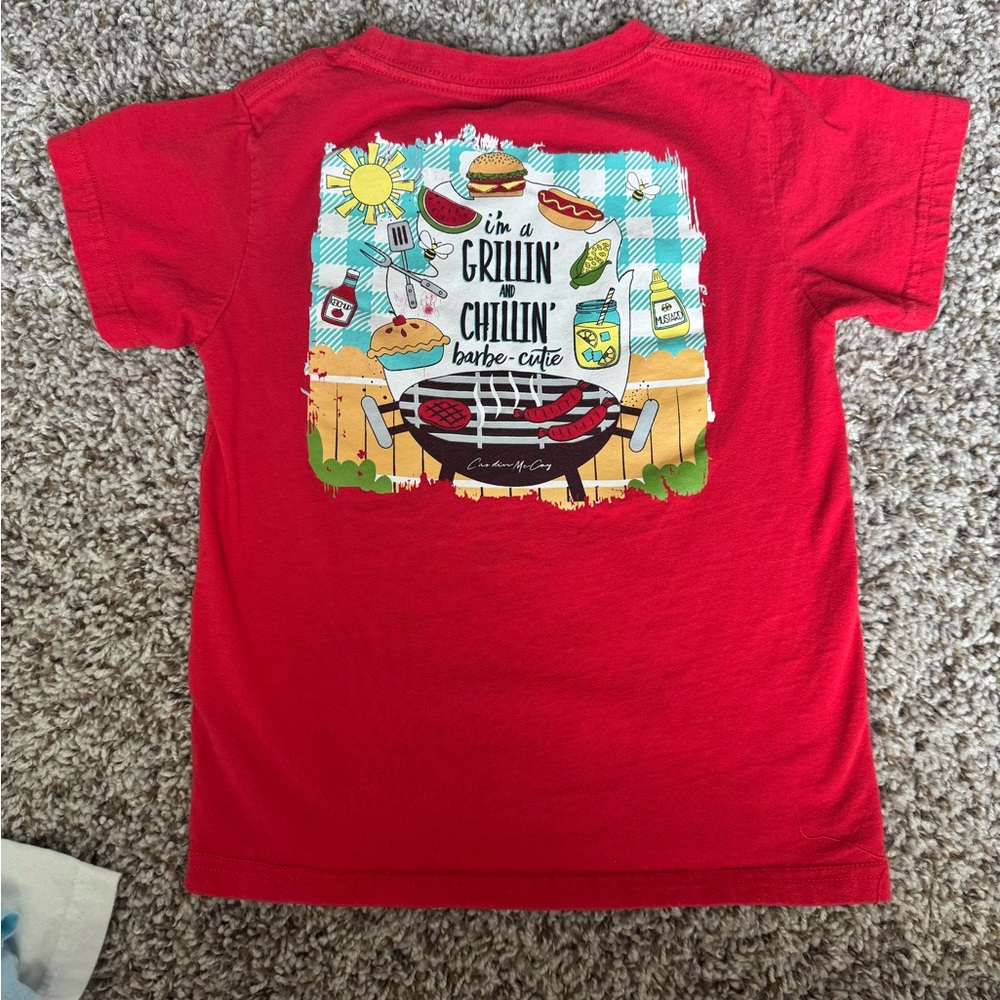 Chillin' Barbecue Red Kids T-Shirt